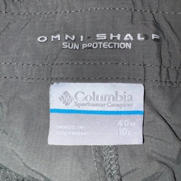 *EUC* Columbia Men's blue Omni-shade Cargo Shorts 40x10 - Picture 2 of 2
